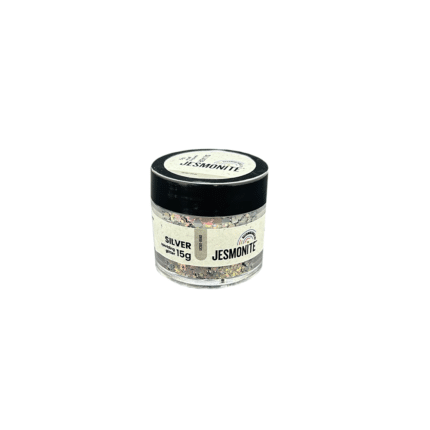 Jesmonite Sparkling Glitter – spīdumi (silver / sudraba) 15 g
